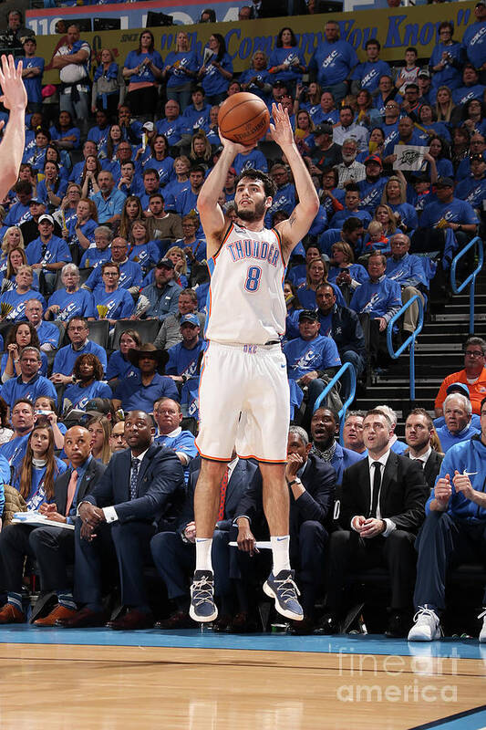 Alex Abrines Art Print featuring the photograph Utah Jazz V Oklahoma City Thunder - #11 by Layne Murdoch