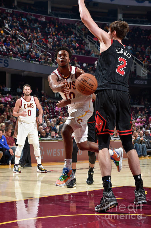 Nba Pro Basketball Art Print featuring the photograph Chicago Bulls V Cleveland Cavaliers by David Liam Kyle