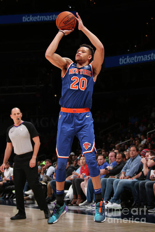Kevin Knox Art Print featuring the photograph New York Knicks V Washington Wizards #13 by Ned Dishman