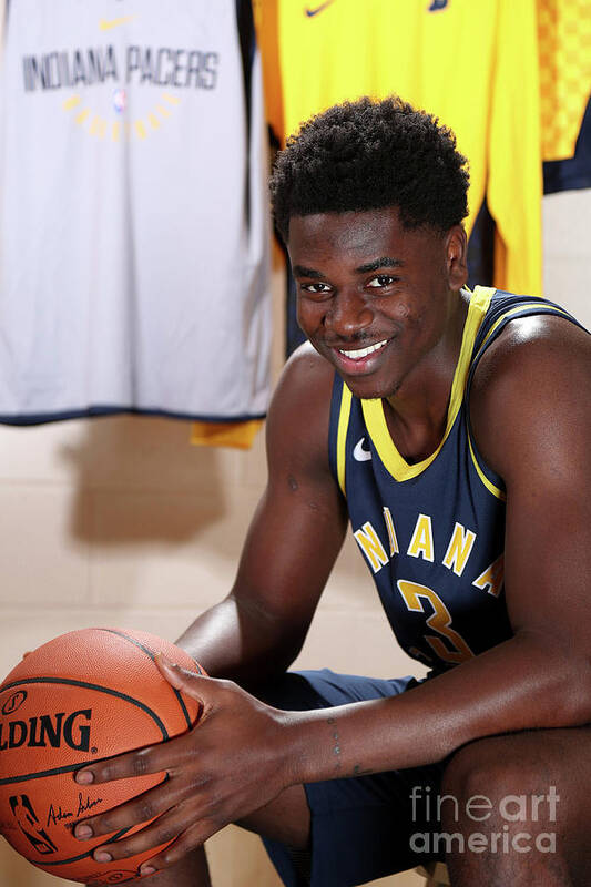 Aaron Holiday Art Print featuring the photograph 2018 Nba Rookie Photo Shoot by Nathaniel S. Butler