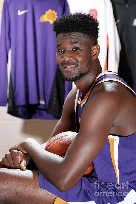 Deandre Ayton Art Print featuring the photograph 2018 Nba Rookie Photo Shoot by Nathaniel S. Butler