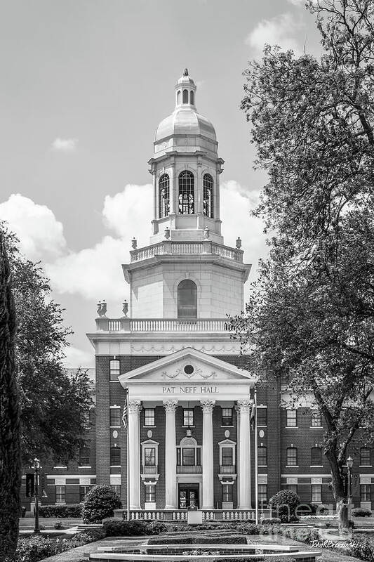 Baylor University Art Print featuring the photograph Baylor University Pat Neff Hall by University Icons