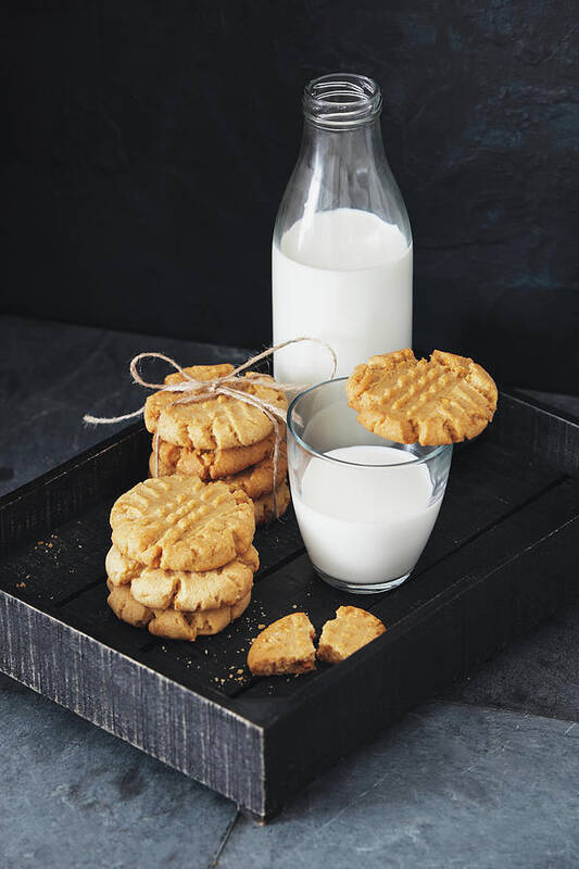 Breakfast Art Print featuring the photograph Peanut Butter Cookies #2 by Eugene Mymrin