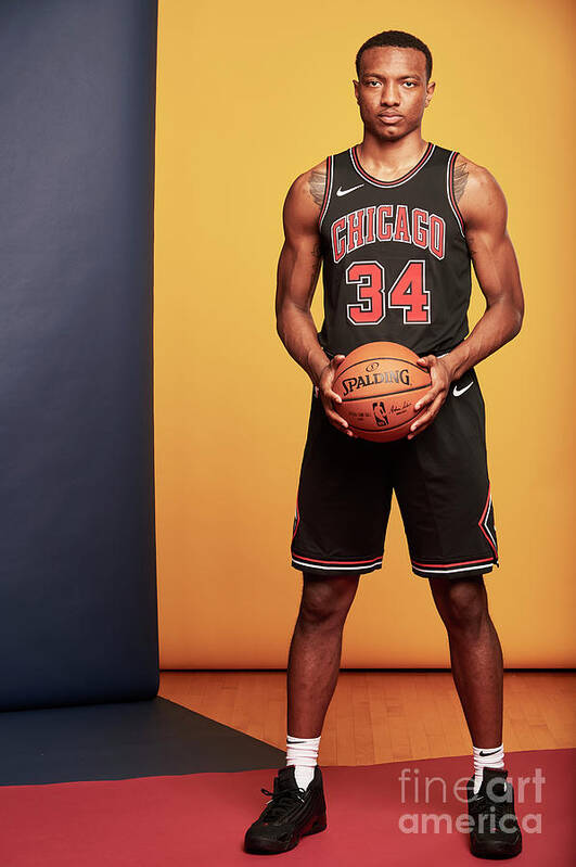 Wendell Carter Art Print featuring the photograph 2018 Nba Rookie Photo Shoot #202 by Jennifer Pottheiser