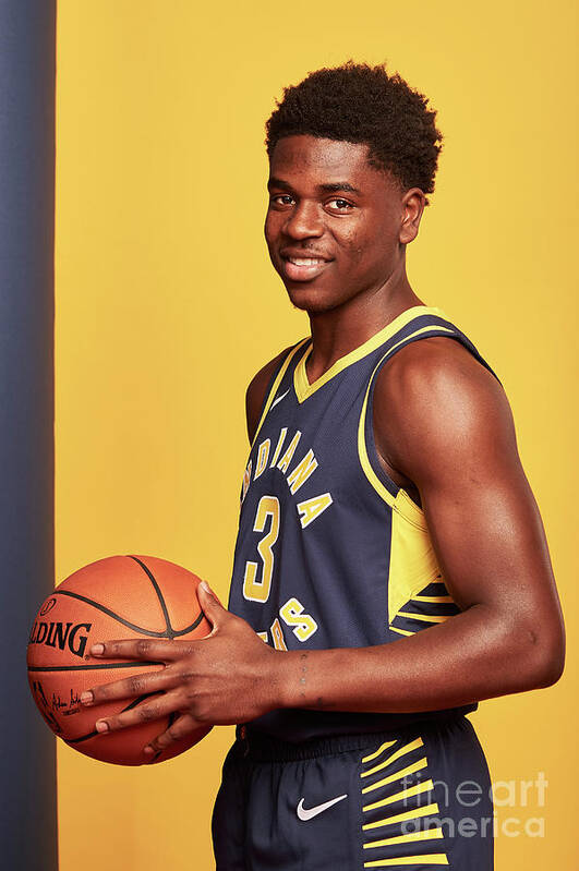 Aaron Holiday Art Print featuring the photograph 2018 Nba Rookie Photo Shoot by Jennifer Pottheiser