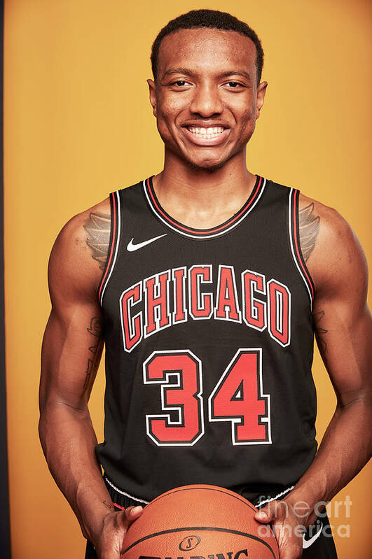 Wendell Carter Art Print featuring the photograph 2018 Nba Rookie Photo Shoot #230 by Jennifer Pottheiser