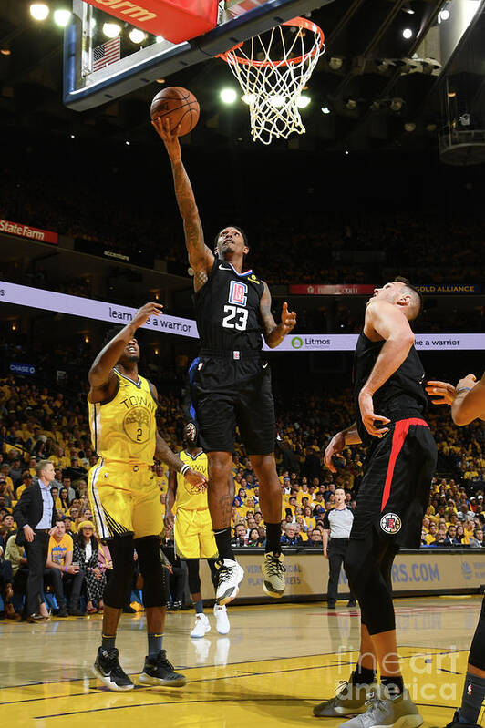 Lou Williams Art Print featuring the photograph La Clippers V Golden State Warriors - by Noah Graham