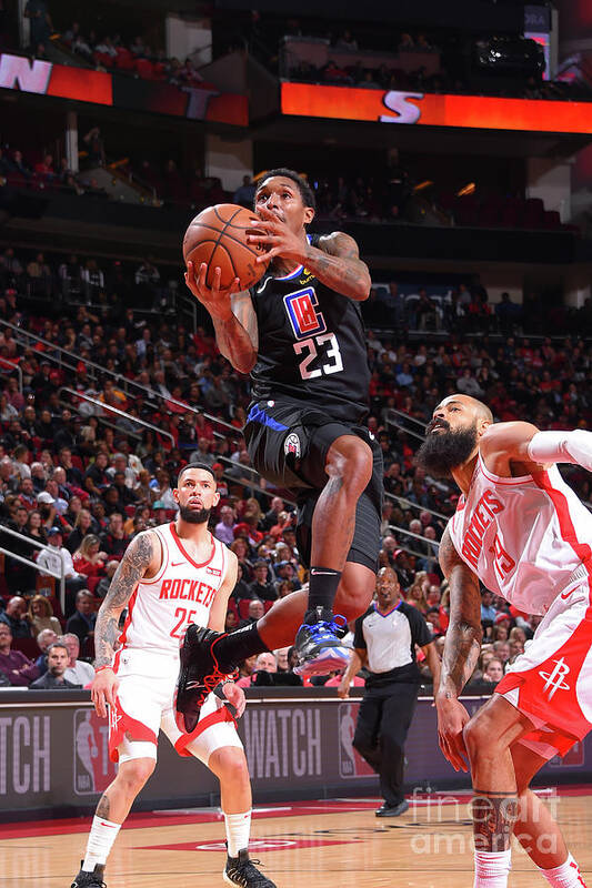 Lou Williams Art Print featuring the photograph La Clippers V Houston Rockets by Bill Baptist