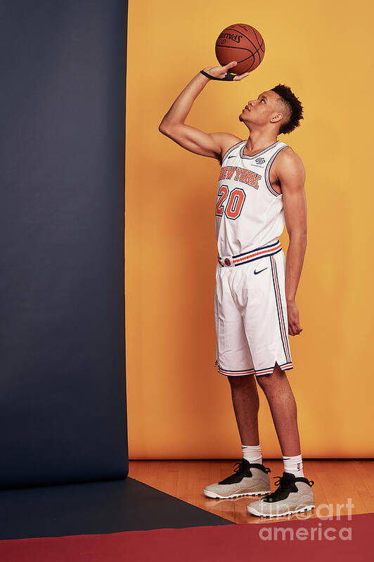 Kevin Knox Art Print featuring the photograph 2018 Nba Rookie Photo Shoot #306 by Jennifer Pottheiser