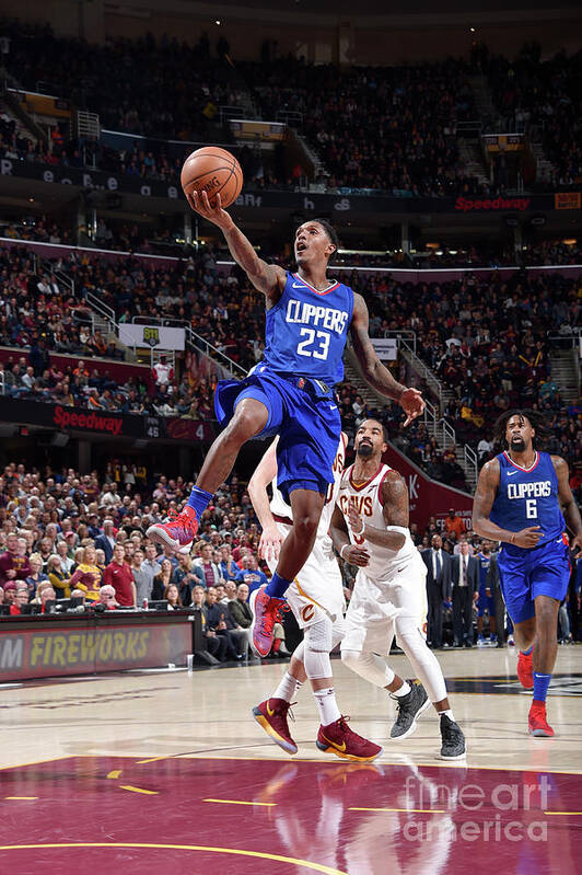 Lou Williams Art Print featuring the photograph La Clippers V Cleveland Cavaliers #4 by David Liam Kyle