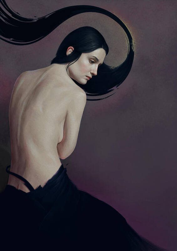 Woman Art Print featuring the painting 483 by Diego Fernandez