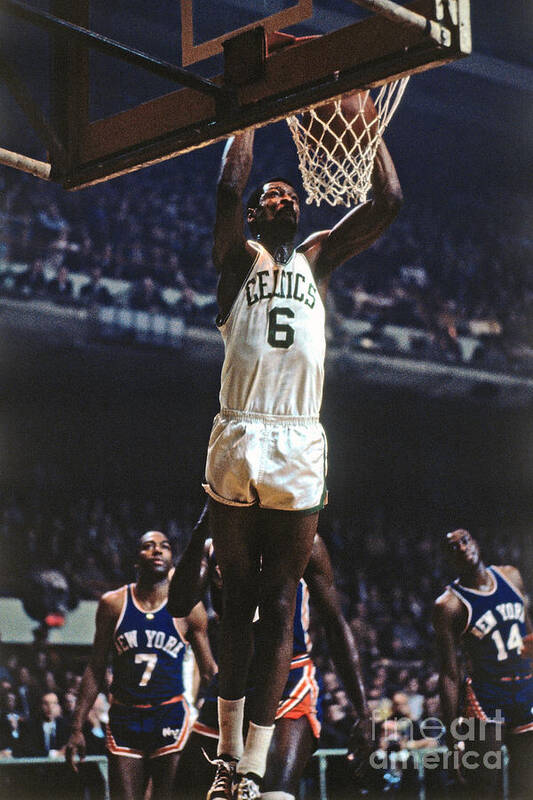 Nba Pro Basketball Art Print featuring the photograph Boston Celtics - Bill Russell by Dick Raphael