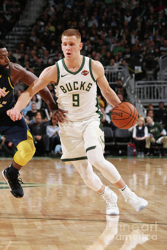 Donte Divincenzo Art Print featuring the photograph Indiana Pacers V Milwaukee Bucks by Gary Dineen