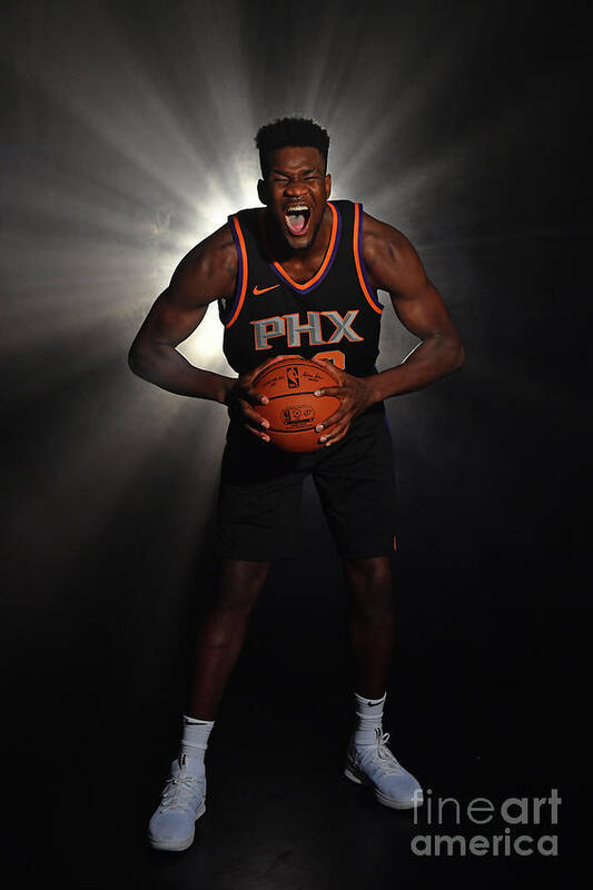 Deandre Ayton Art Print featuring the photograph 2018 Nba Rookie Photo Shoot #67 by Jesse D. Garrabrant