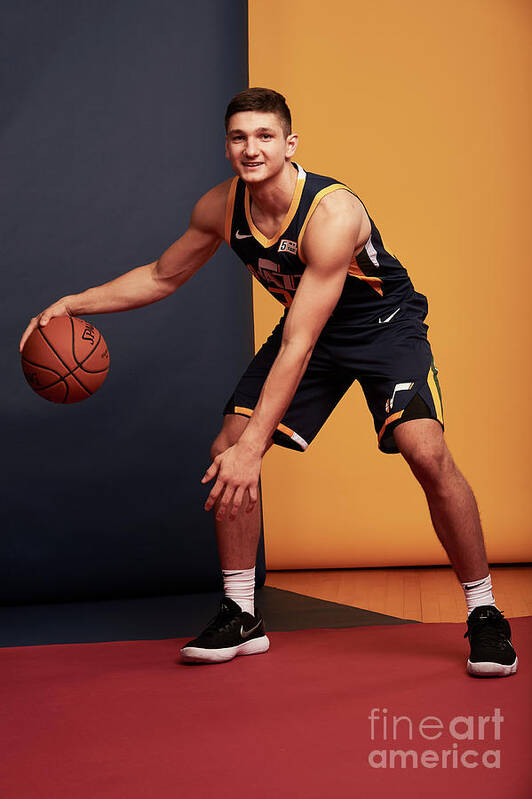 Grayson Allen Art Print featuring the photograph 2018 Nba Rookie Photo Shoot #8 by Jennifer Pottheiser