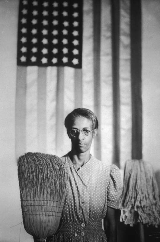 1940-1949 Art Print featuring the photograph American Gothic by Gordon Parks