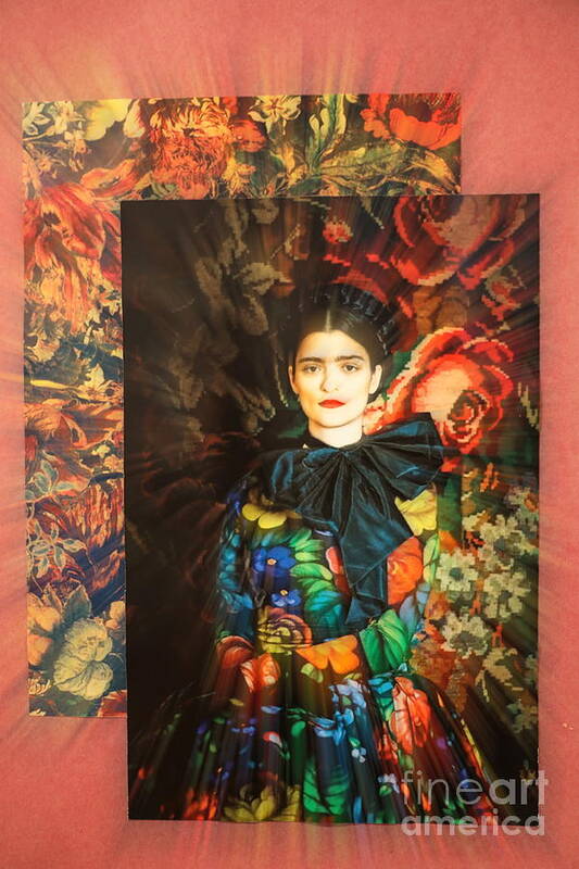 Frida Kahlo Art Print featuring the photograph Artistic Frida Kahlo Stream by Chuck Kuhn