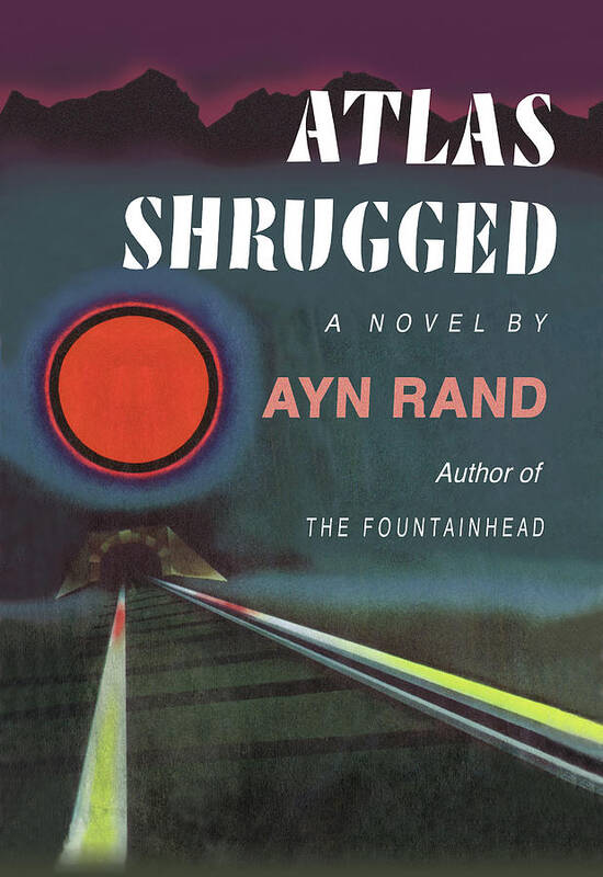 Book Art Print featuring the painting Atlas Shrugged by George Salter