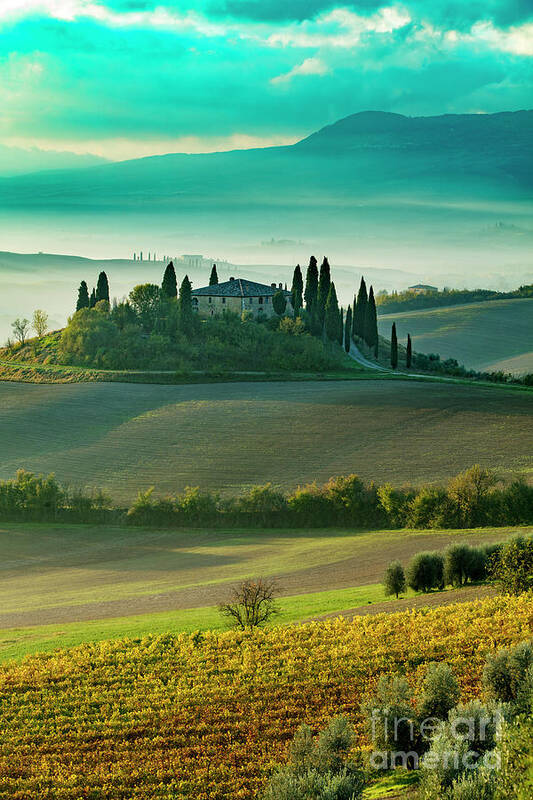 Tuscany Art Print featuring the photograph Belvedere Sunrise by Brian Jannsen