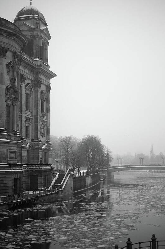 Berlin Art Print featuring the photograph Berlin Cathedral In Cold Winter by Dominik Eckelt