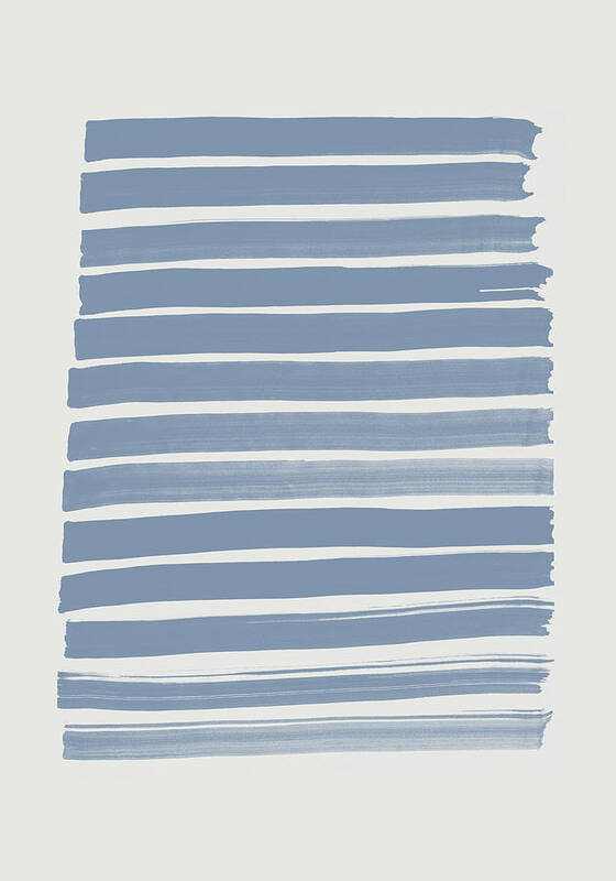 Brush Art Print featuring the photograph Blue Strokes by 1x Studio