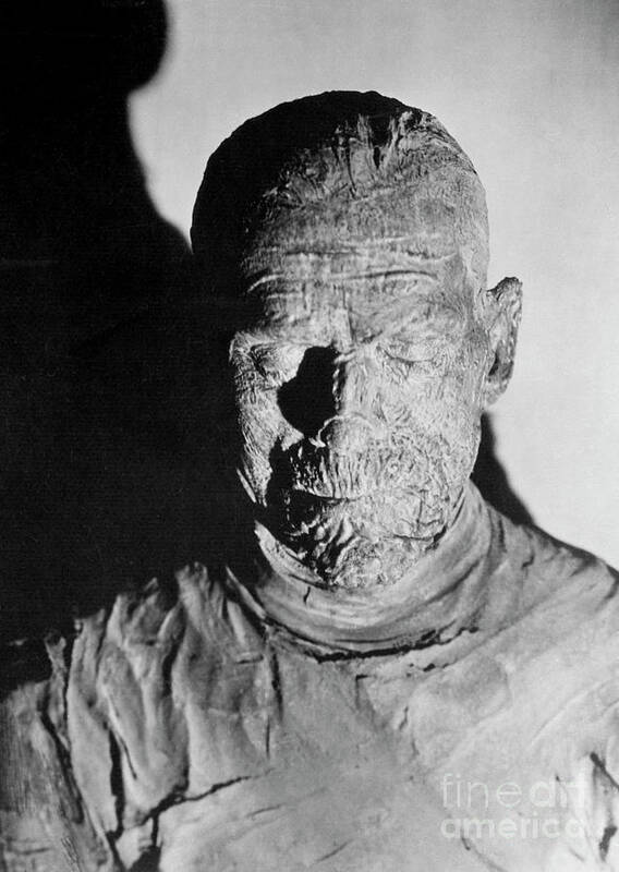 People Art Print featuring the photograph Boris Karloff As The Mummy by Bettmann