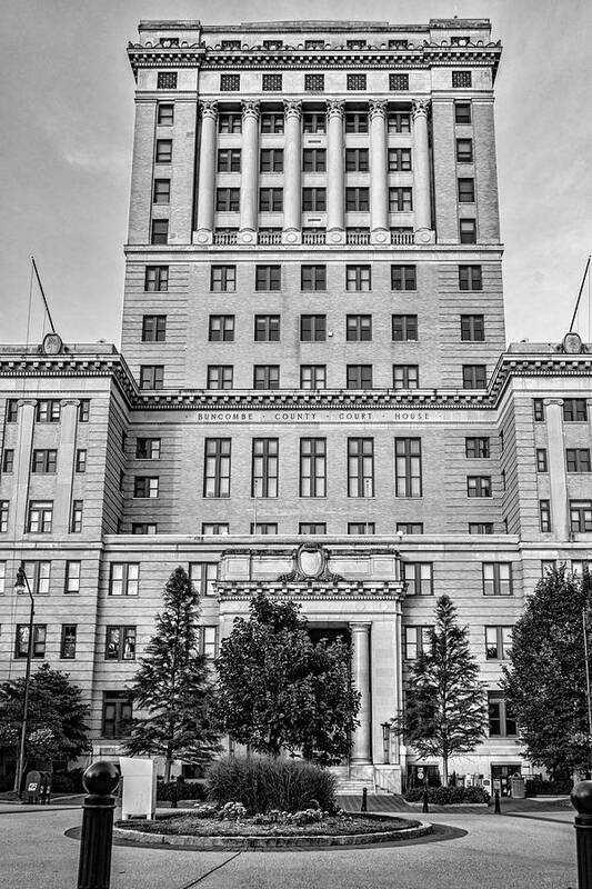 Buncombe County Courthouse Art Print featuring the photograph Buncombe County Courthouse by Sharon Popek
