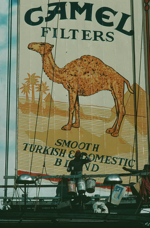 1988 Art Print featuring the photograph Camel Filters by Alfred Gescheidt