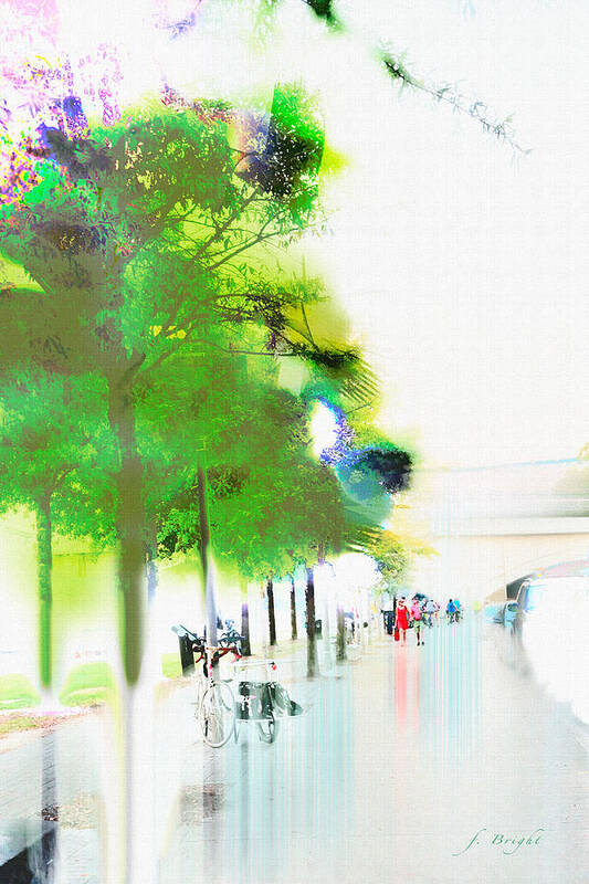 Chattanooga Art Print featuring the photograph Chattanooga Sidewalk by Frank Bright