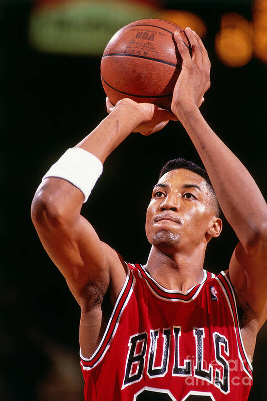 Chicago Bulls Art Print featuring the photograph Chicago Bulls Scottie Pippen by Nathaniel S. Butler