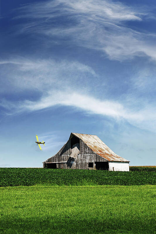 Plane Art Print featuring the photograph Crop Dusting in Missouri by Christopher McKenzie