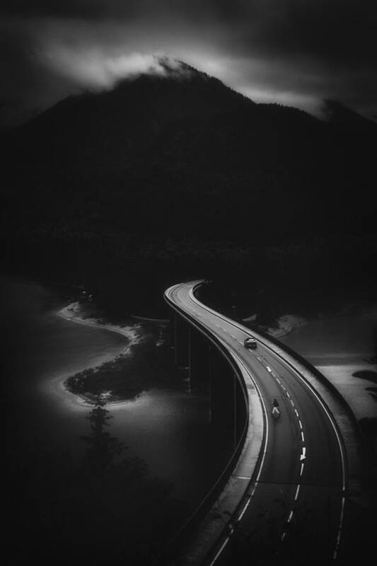 Highway Art Print featuring the photograph Crossing by Patrick Aurednik