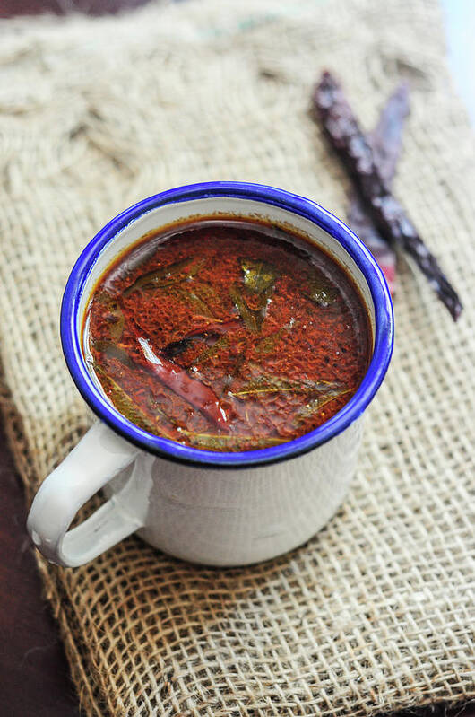 Enamel Art Print featuring the photograph Cumin Pepper Rasam - Indian Soup by Nags . Edible Garden