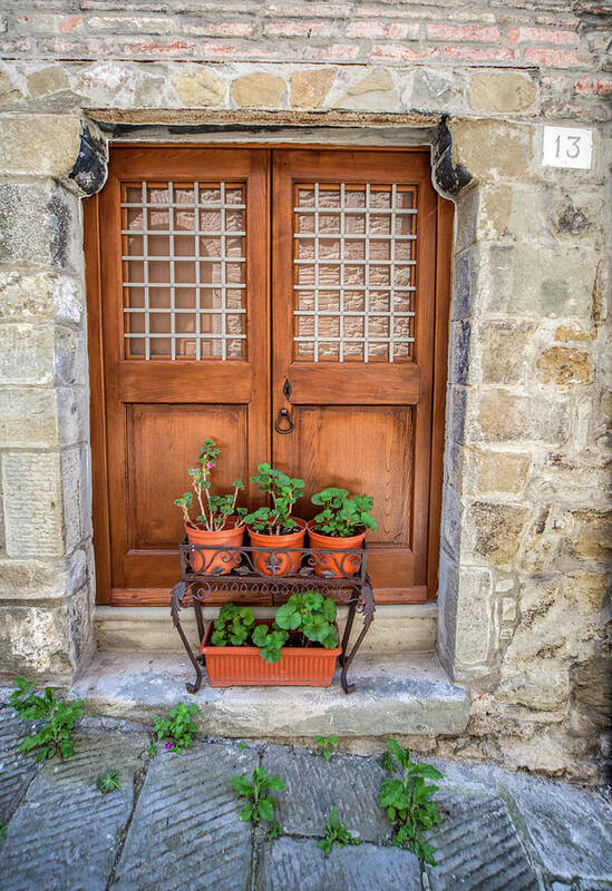 Tuscany Art Print featuring the photograph Door Thirteen of Tuscany by David Letts