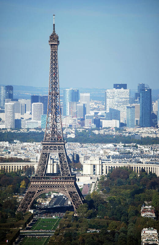 Clear Sky Art Print featuring the photograph Eiffel Tower by Photo By Daniel A Ferrara