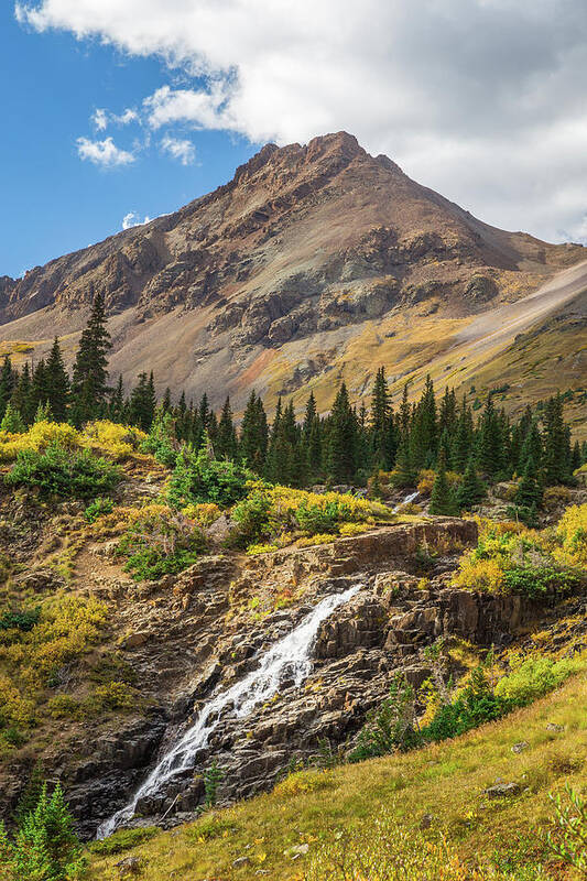 Waterfall Art Print featuring the photograph Fall Waterfall by Jen Manganello