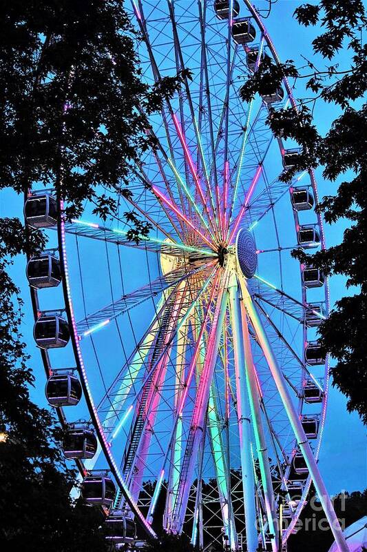 Ferris Wheel Art Print featuring the photograph Farris Wheel Pigeon Forge by Merle Grenz