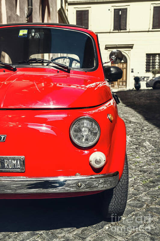 Fiat Art Print featuring the photograph Fiat 500 in Roma by Stefano Senise
