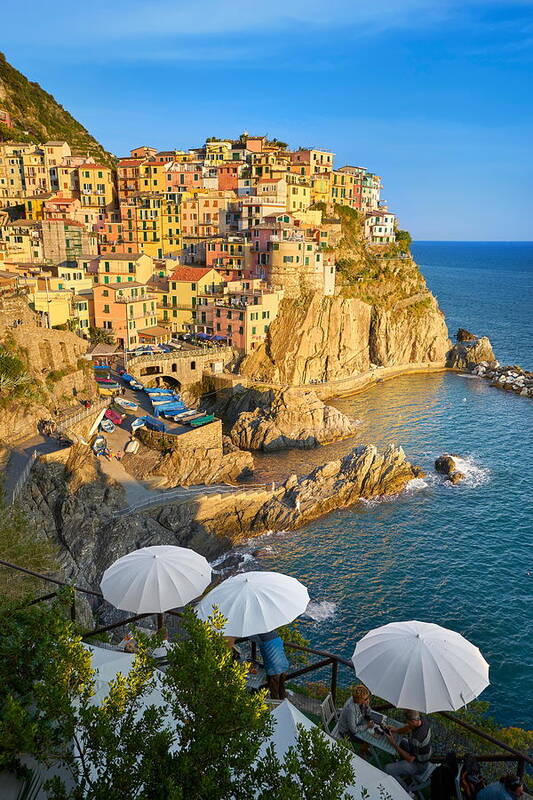 Landscape Art Print featuring the photograph Fishing Village Manarola, Cinque Terre by Jan Wlodarczyk