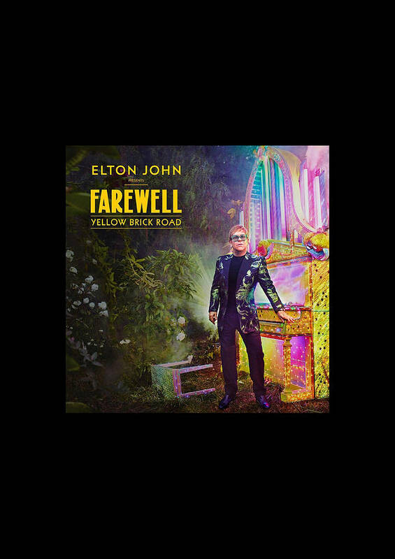 Frame Art Print featuring the digital art Frame Print Elton John Farewell Yellow Brick Road 2019 Iy01 by Indah Yose