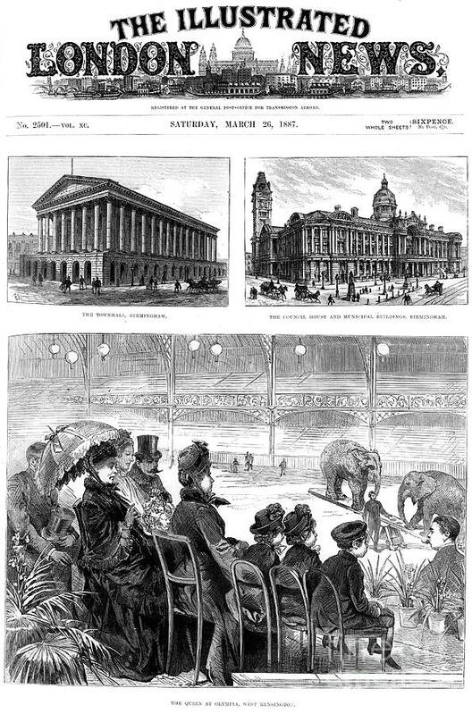 Engraving Art Print featuring the drawing Front Page Of The Illustrated London by Print Collector