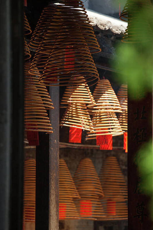 Chinese Culture Art Print featuring the photograph Giant Incense Coils At A-ma Temple by Greenlin