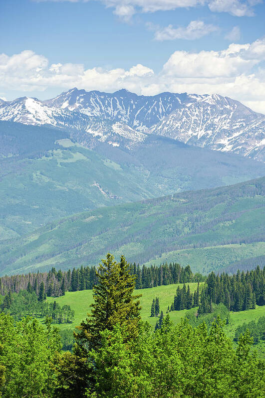 Scenics Art Print featuring the photograph Gore Range Mountains In Summer Colorado by Adventure photo