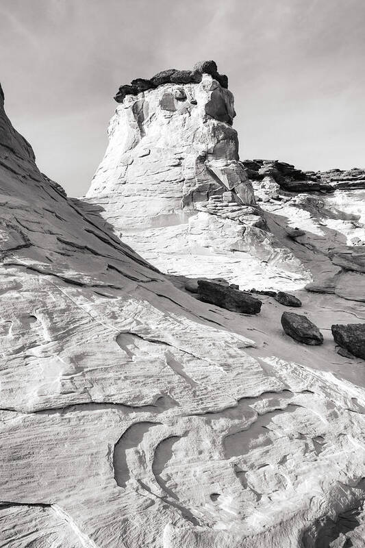 Colorado Plateau Art Print featuring the photograph Grand Staircase I Bw by Alan Majchrowicz