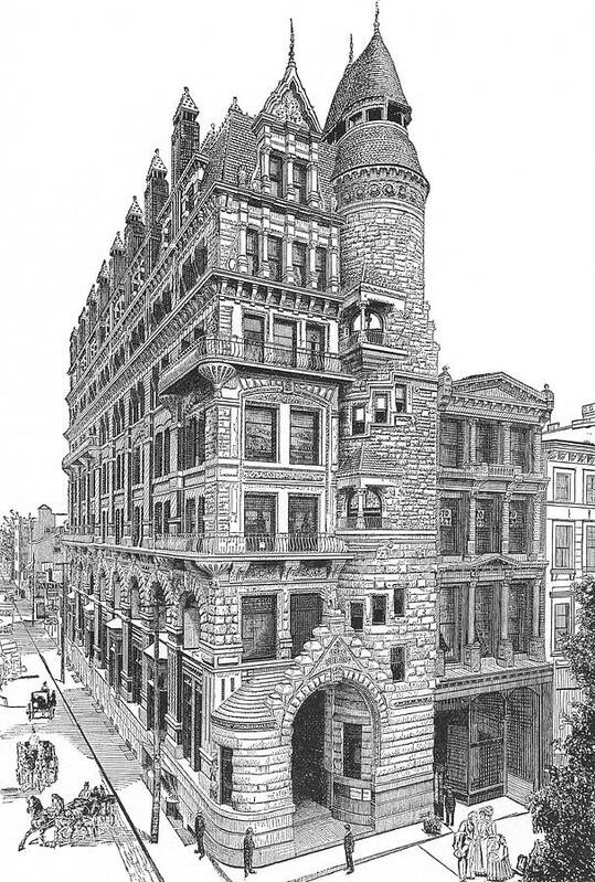 Hale Building Art Print featuring the drawing Hale Building by Unknown