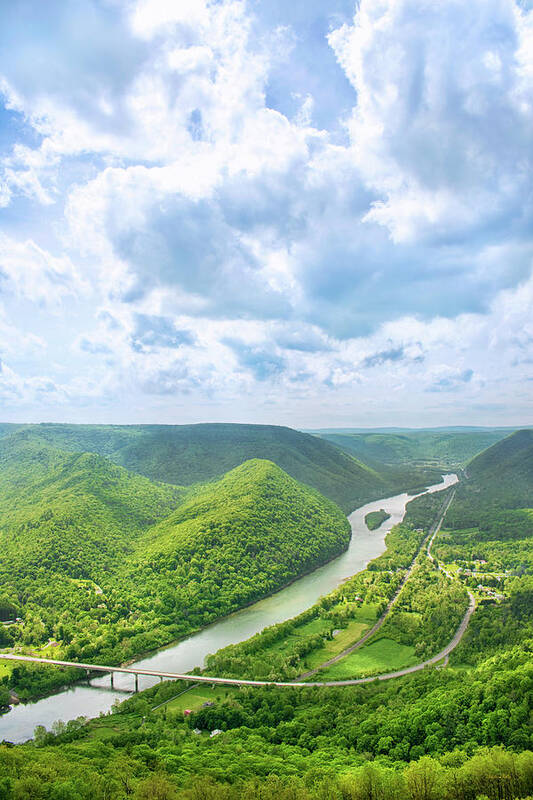 Hyner View Art Print featuring the photograph Hyner View Pennsylvania by Christina Rollo