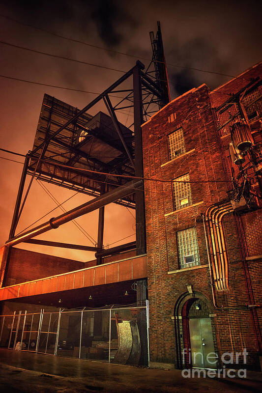 Alley Art Print featuring the photograph Industrial Sky by Bruno Passigatti