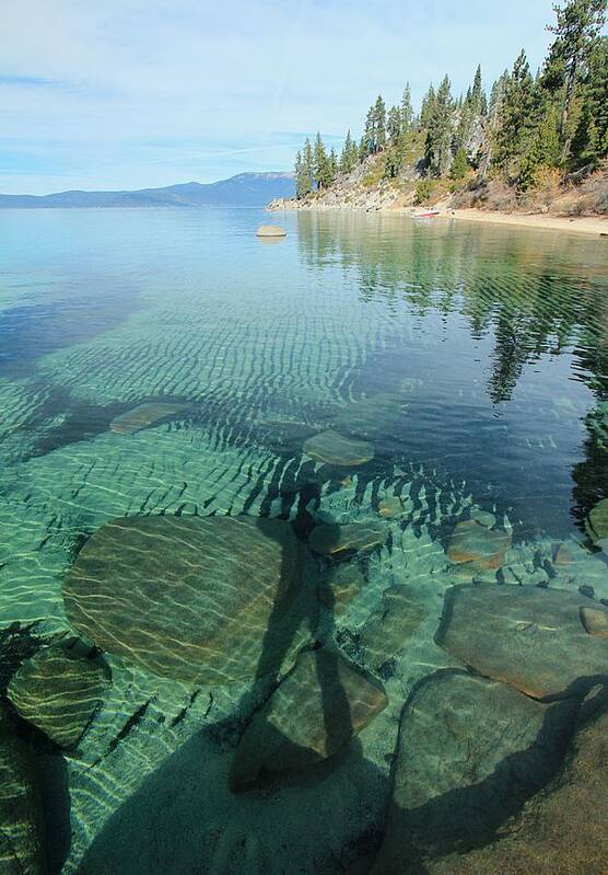 Lake Tahoe Art Print featuring the photograph Intimacy  Become One With Nature by Sean Sarsfield