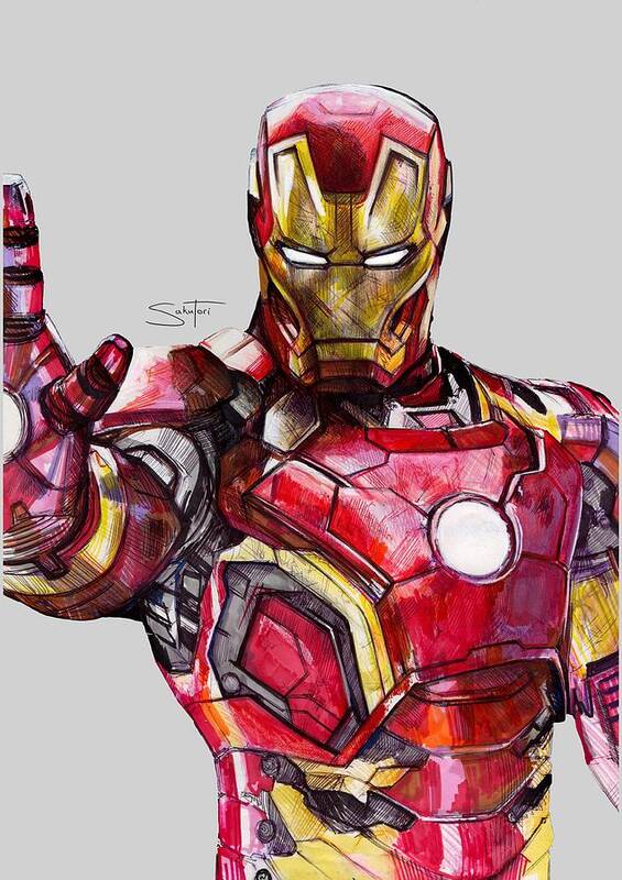 Peggie Neo - Completed my drawing of Iron Man 😀 (Done... | Facebook-saigonsouth.com.vn