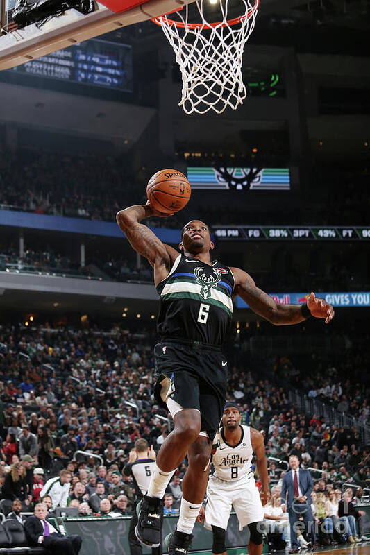 Eric Bledsoe Art Print featuring the photograph La Clippers V Milwaukee Bucks by Gary Dineen